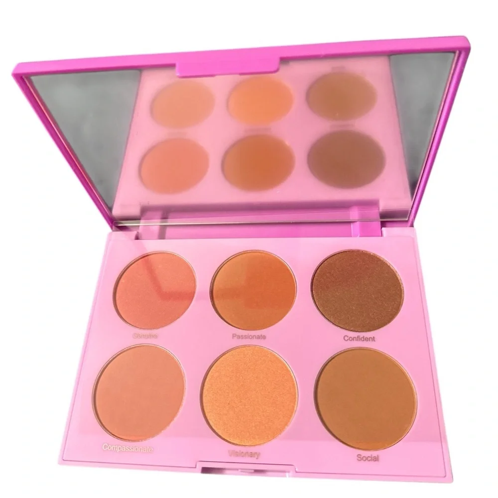 RealHer “You Are Brilliant” Pro Blush Palette 6 Shade Face Palette Cruelty Free